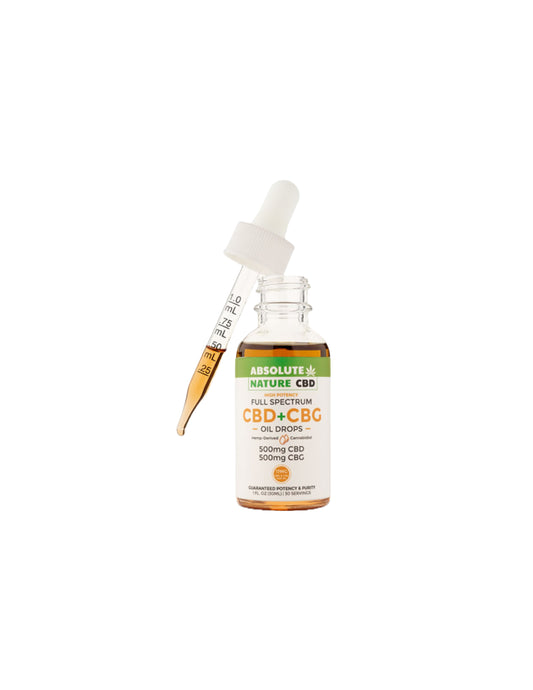 500mg CBD+ CBG Hemp Oil Drops